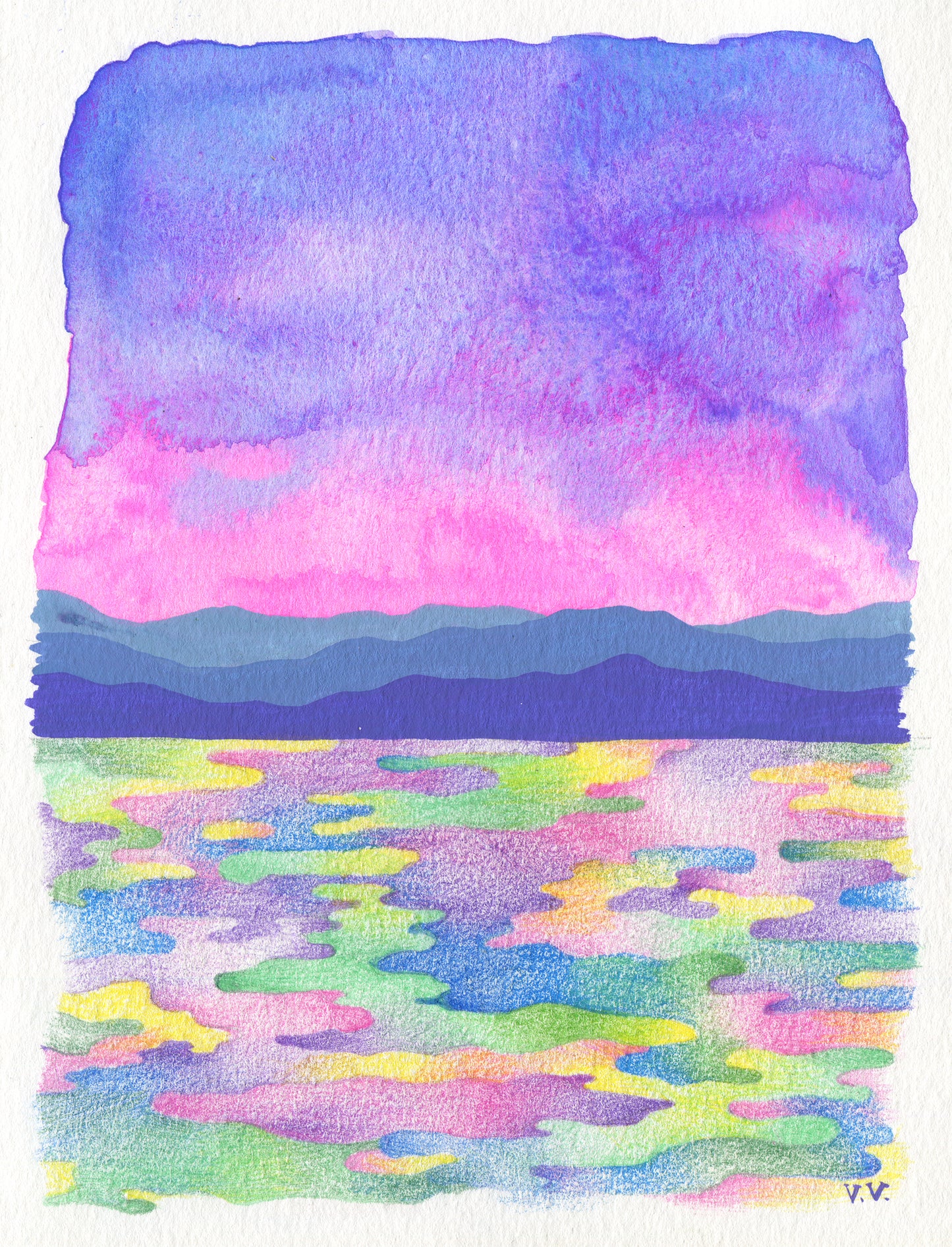 Sunrise Lake - Original Painting