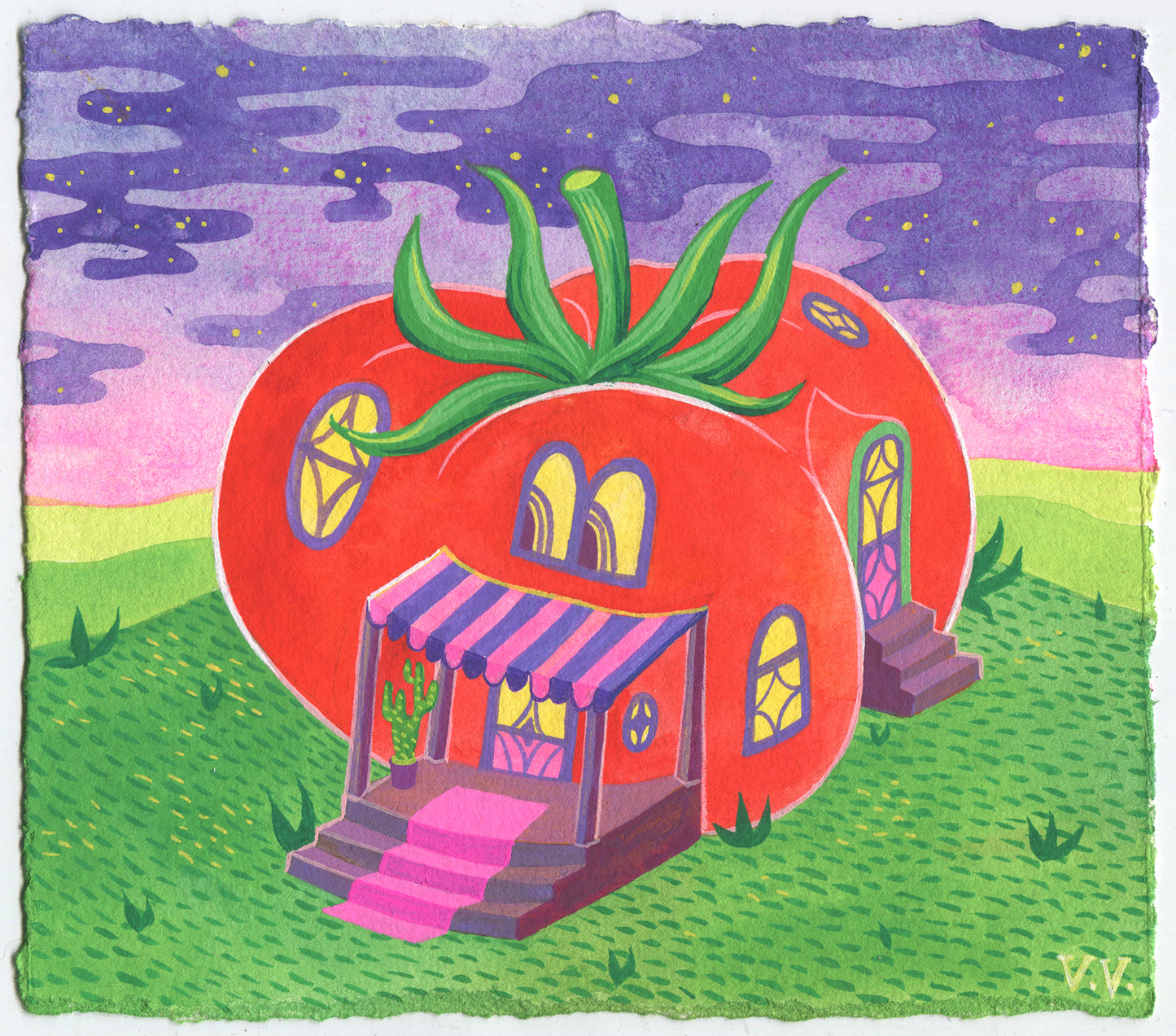 Tomato House - Original Painting